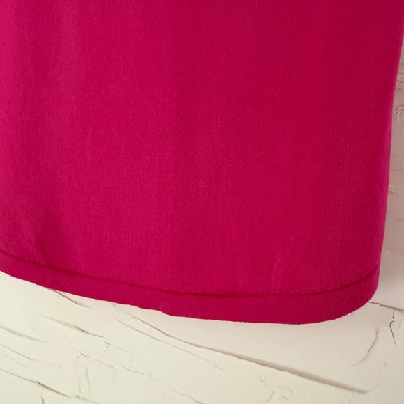 Zara Basics | Size S | Fine Knit Dark Pink Tee - Picture 6 of 7